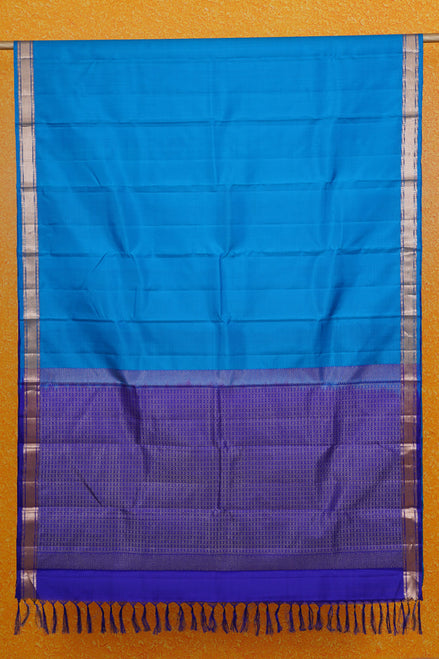 Ananda Blue Monotone Lightweight Kanchipuram Silk Saree