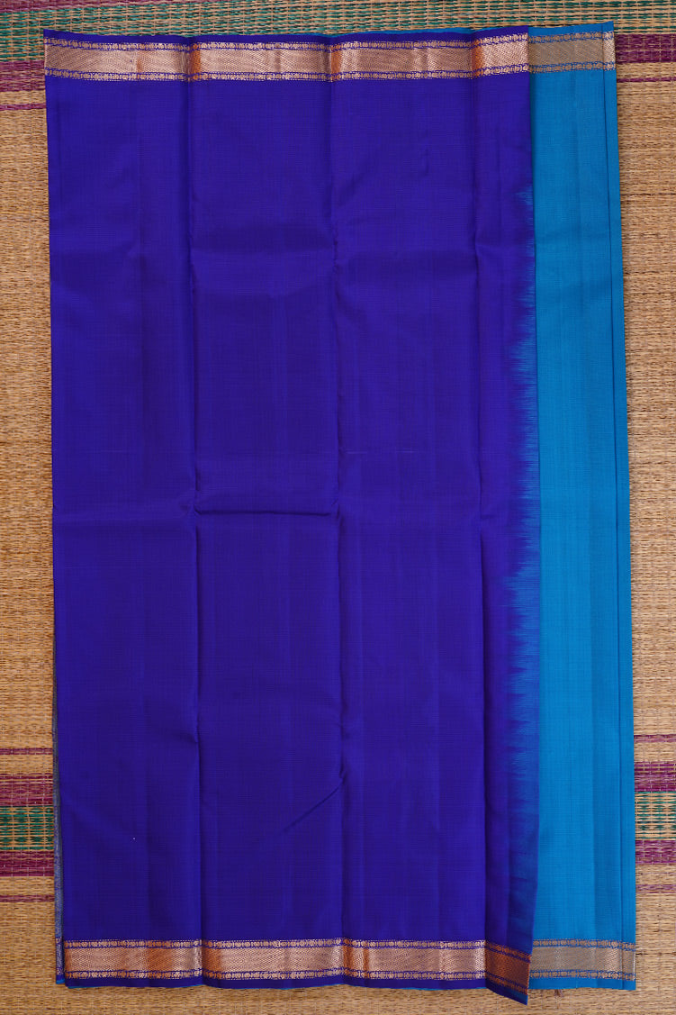 Ananda Blue single tone Lightweight Kanchipuram
