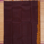 Mustard with Coffee Brown Lightweight Kanchipuram Saree