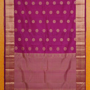 Dark Pink Monotone Lightweight Kanchipuram Silk Saree