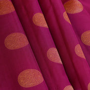 Dark Pink Monotone Lightweight Kanchipuram Silk Saree