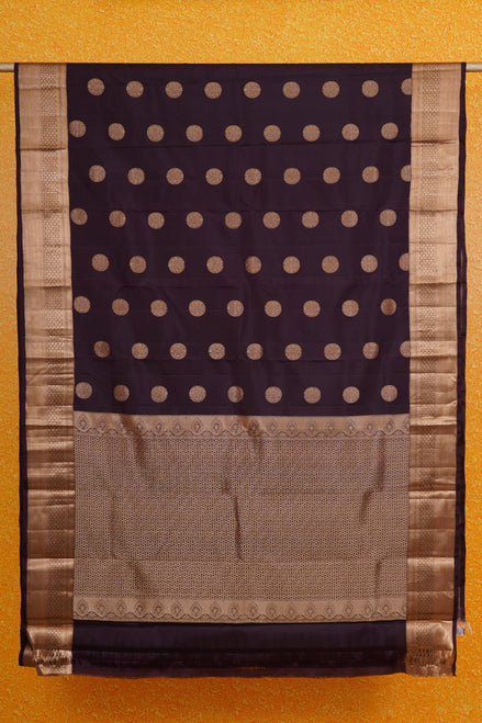 Coffee Brown Monotone Soft Silk Saree
