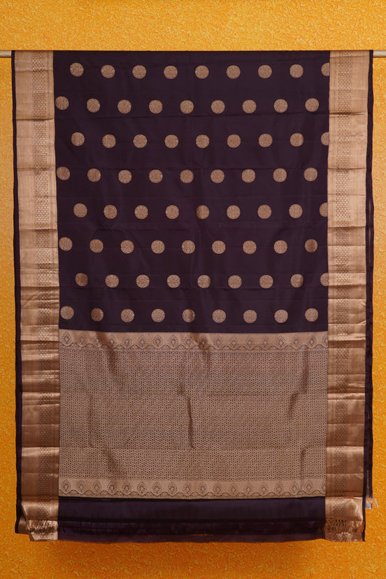Coffee Brown Monotone Soft Silk Saree