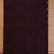 Coffee Brown Monotone Soft Silk Saree