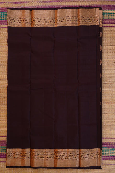 Coffee Brown Monotone Soft Silk Saree