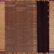 Coffee Brown Monotone Soft Silk Saree