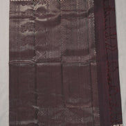Coffe Brown Single Colour Saree With Lotus Butta