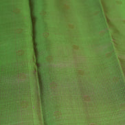 Green With Pink Shot Light Weight Kanchipuram Silk Saree With Magenta Borders