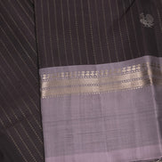 Coffee Brown softsilk saree with Mauve color borders
