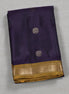 Deep Purple Silk Saree with Mustard Borders