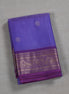 Purple Light Weight Kanchipuram Silk Saree With Magenta Pink Borders