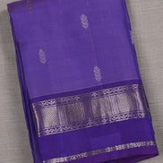 Light Purple Softsilk Saree With Dark Violet Borders
