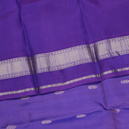 Light Purple Softsilk Saree With Dark Violet Borders