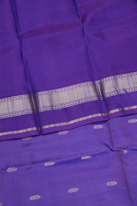 Light Purple Softsilk Saree With Dark Violet Borders