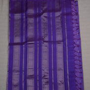 Light Purple Softsilk Saree With Dark Violet Borders