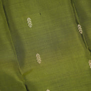 Olive Green Soft Silk Saree With Plum Color Borders