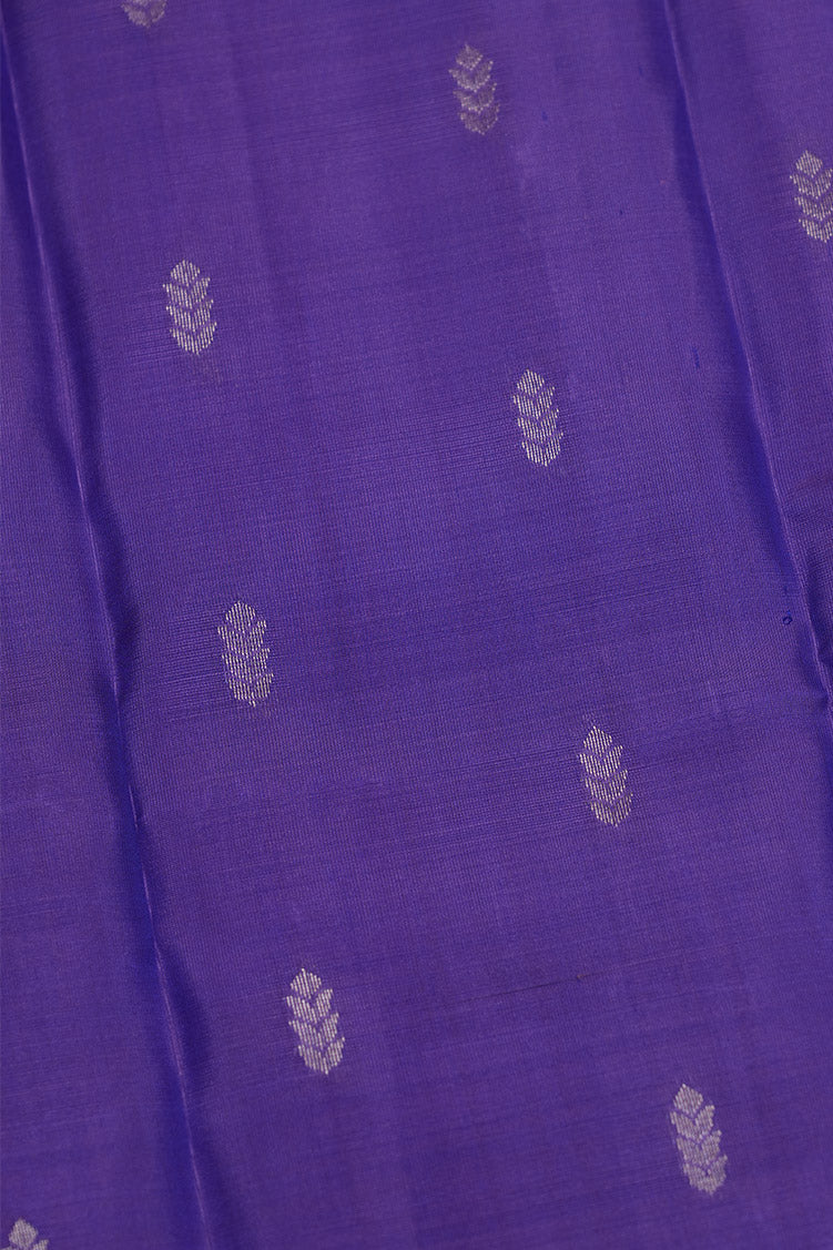 Light Purple Softsilk Saree With Dark Violet Borders