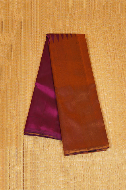 Magenta Pink Rising Border Kanchipuram Silk Saree