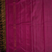 Magenta Pink Rising Border Kanchipuram Silk Saree