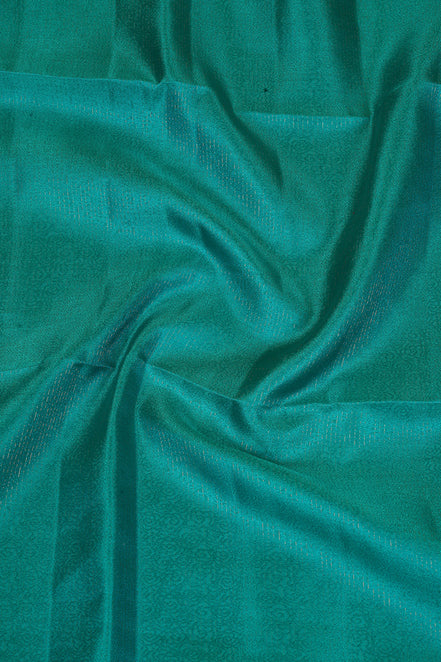 Aquamarine Blue Pure Soft Silk Saree with Mint Color Borders