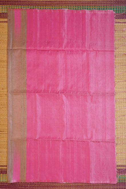 Beige Pure Soft Silk Saree