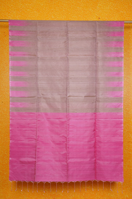 Beige Pure Soft Silk Saree