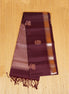Betel Nut Brown Pure Soft Silk Saree with Almond Zari Borders