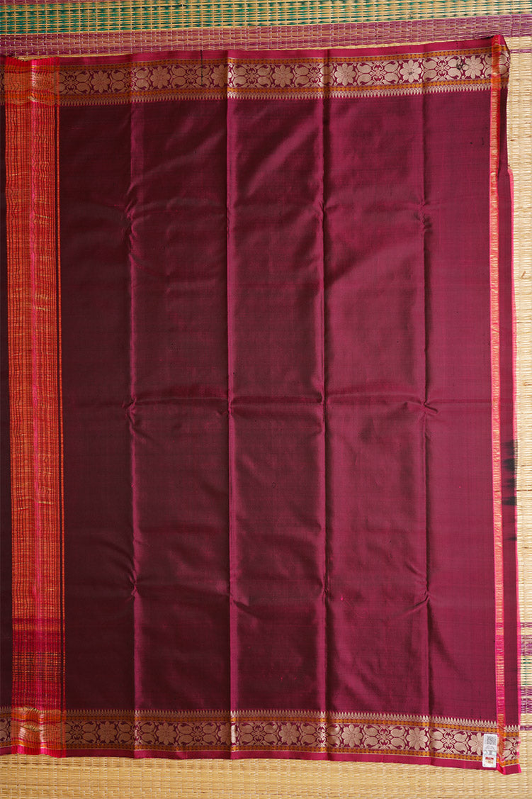 Black Vintage Kanchipuram Silk Saree