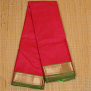 Chilli Red Lightweight Kanchipuram Silk Saree