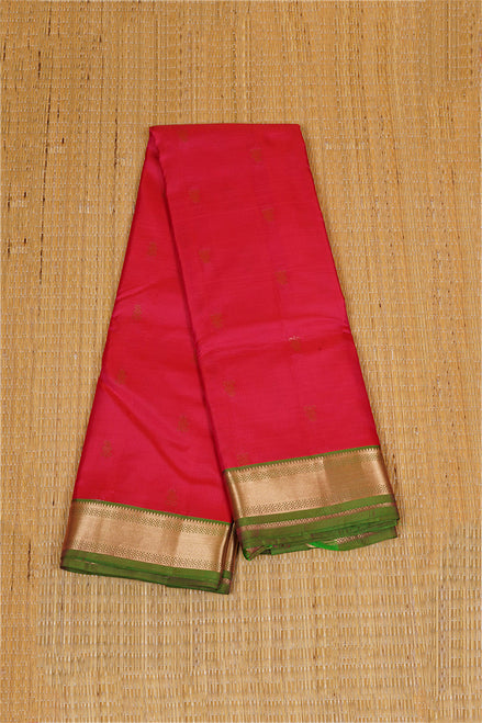 Chilli Red Lightweight Kanchipuram Silk Saree