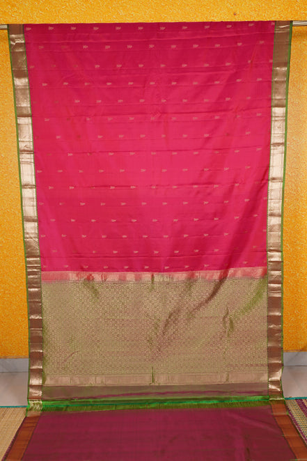 Chilli Red Lightweight Kanchipuram Silk Saree