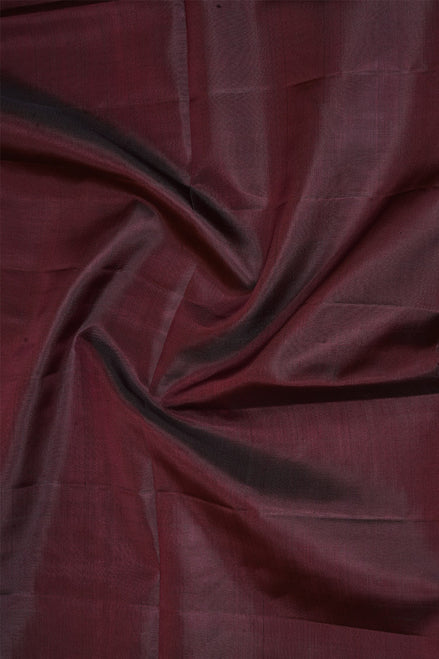 Coffee Brown Monotone Pure Soft Silk Saree