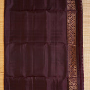 Coffee Brown Monotone Pure Soft Silk Saree