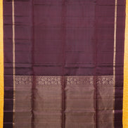 Coffee Brown Monotone Pure Soft Silk Saree