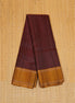 Coffee Brown Pure Soft Silk Saree with Mustard Yellow Borders