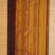 Coffee Brown Pure Soft Silk Saree with Mustard Yellow Borders