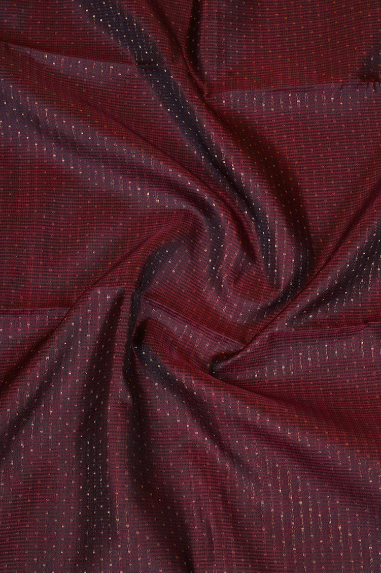 Coffee Brown Pure Soft Silk Saree with Dusty Pink Borders