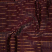 Coffee Brown  pure soft silk  Saree with  dusty pink selvedge