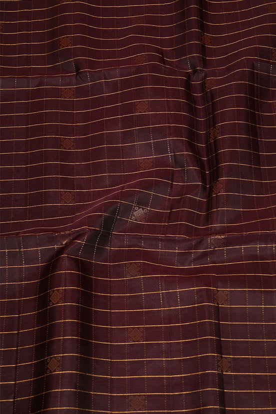 Coffee Brown  pure soft silk  Saree with  dusty pink selvedge
