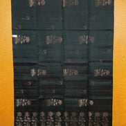 Dark Green Borderless Pure Softsilk Saree