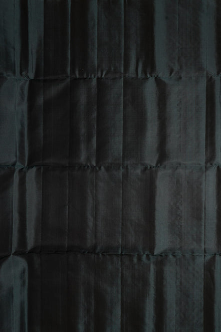 Dark Green Borderless Pure Softsilk Saree