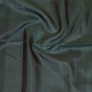 Dark Green Pure Lightweight Silk Saree with Burnt Orange Borders