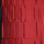 Dark Green Pure Lightweight Silk Saree with Burnt Orange Borders
