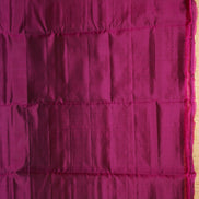 Dark Green Lightweight Kanchipuram Saree with Pink Borders