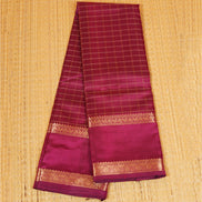 Deep Magenta Pink Vintage Kanchipuram Silk Saree