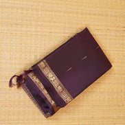 Deep Purple Mubbagam Vintage Kanchipuram Silk Saree
