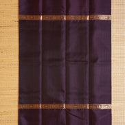 Deep Purple Mubbagam Vintage Kanchipuram Silk Saree