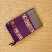 Dual Tone Lilac Vintage Kanchipuram Silk Saree