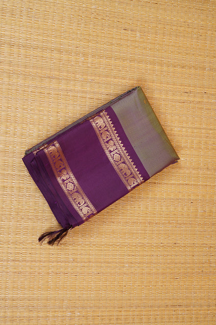 Dual Tone Lilac Vintage Kanchipuram Silk Saree