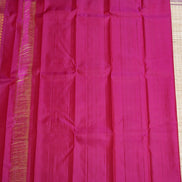 Green with Pink Shot Kanchipuram Silk Saree